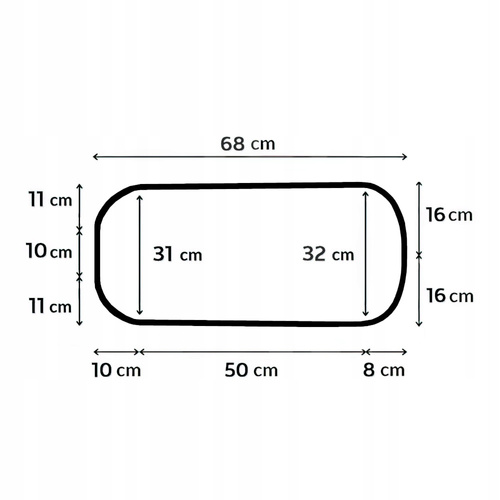 ZESTAW - Materac do gondoli 68x32 + Ochraniacz AIR PROTECT