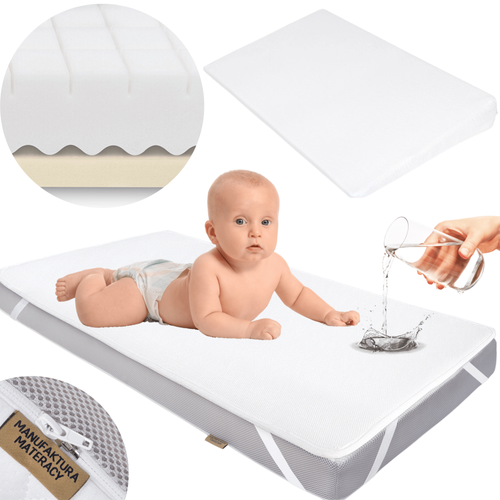 Set - LATINA 120x60 mattress + AIR PROTECT protector + Crib wedge