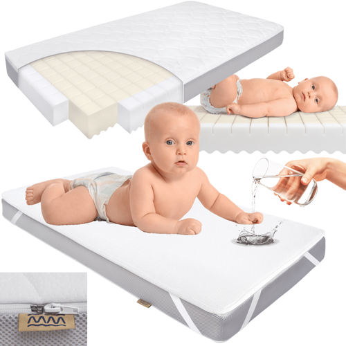  KIT - Mattress FizjoMAX Baby 120x60 + AIR PROTECT protector