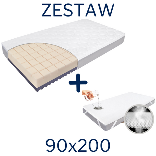  KIT - Mattress FizjoMAX Junior 90x200 + AIR PROTECT protector