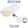 ZESTAW - Materac FizjoMAX First Hug do kołyski Chicco Baby Hug 72x33 + Ochraniacz AIR PROTECT