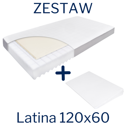 Zestaw - Materac Latina 120x60 + 1x Klin