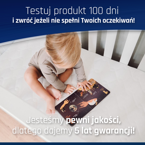 Materac do Kinderkraft Joy 2 do łóżeczka turystycznego 120x60 Kinderkraft Leody