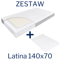 Set - LATINA 140x70 mattress + Crib wedge