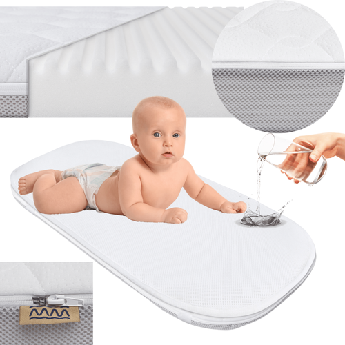  KIT - Kinderkraft Lovi 77x41 mattress + AIR PROTECT protector