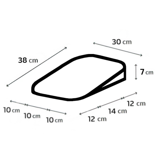 Poduszka Klin pod Materac do Gondoli Wózka Antyrefluksowa dla Niemowląt 30x38x7,5'