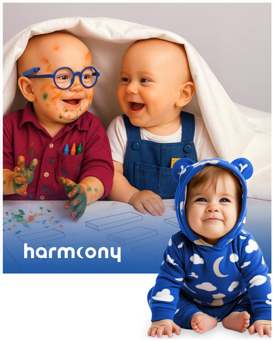 Prześcieradło Harmoony do łóżeczka 140x70 bawełniane z gumką