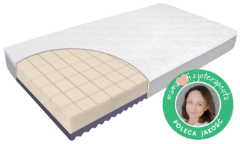 Materac 160x200 Fizjomax® Junior Poleca Mama Fizjoterapeuta