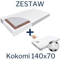 ZESTAW - Materac KOKOMI 140x70 + Ochraniacz AIR PROTECT